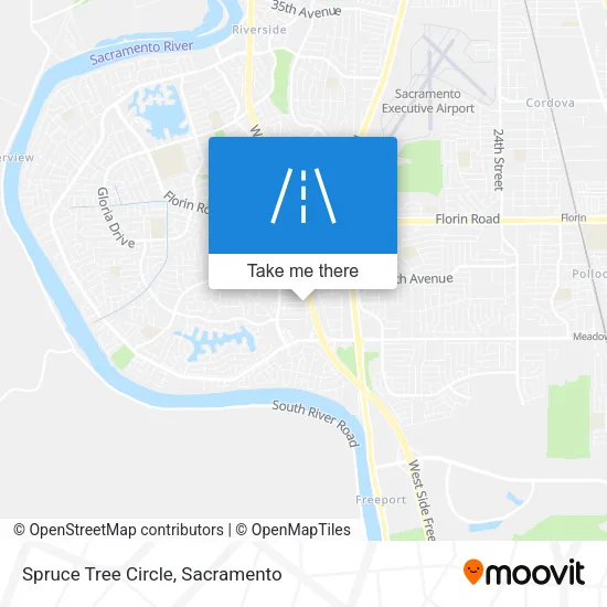 Spruce Tree Circle map