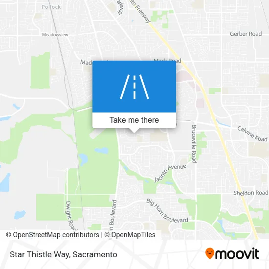 Star Thistle Way map