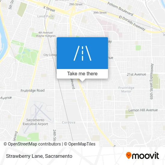 Strawberry Lane map