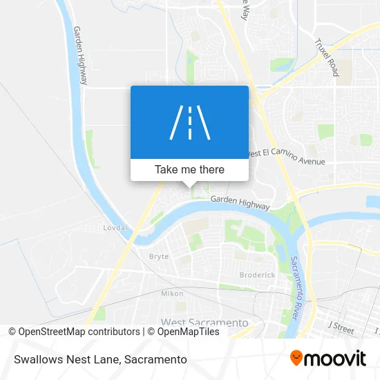 Swallows Nest Lane map