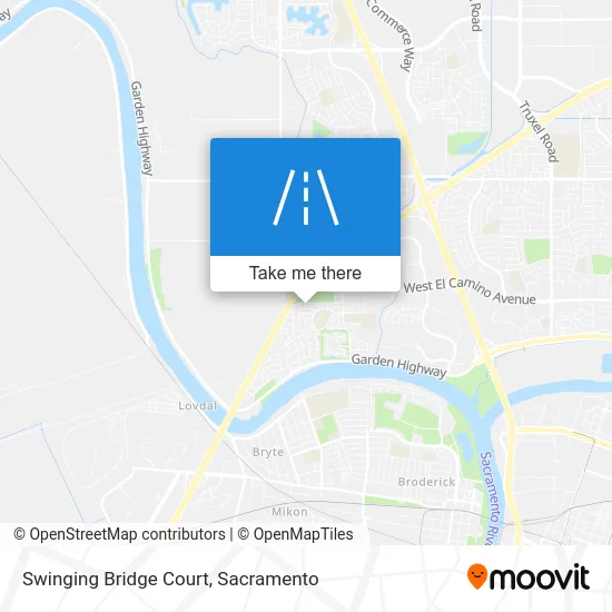 Swinging Bridge Court map