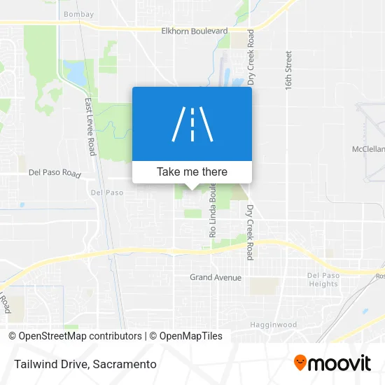 Tailwind Drive map