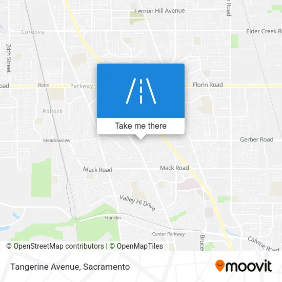 Tangerine Avenue map