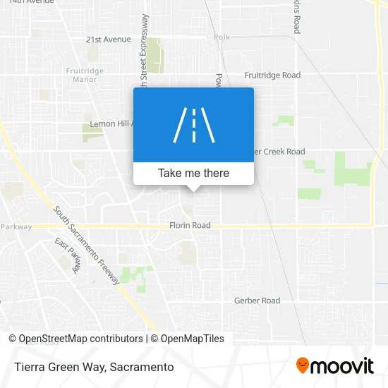 Tierra Green Way map