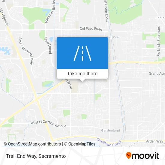 Trail End Way map