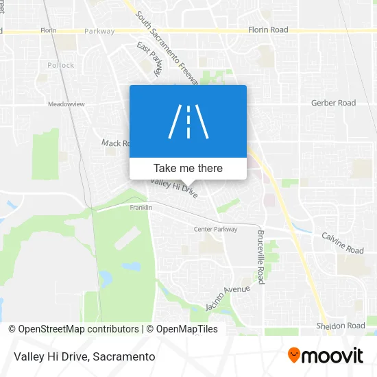 Valley Hi Drive map