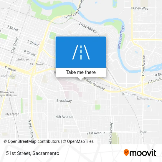 51st Street map