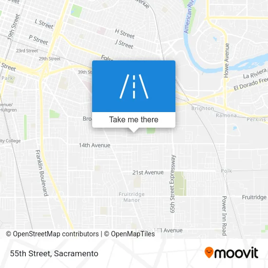 Mapa de 55th Street