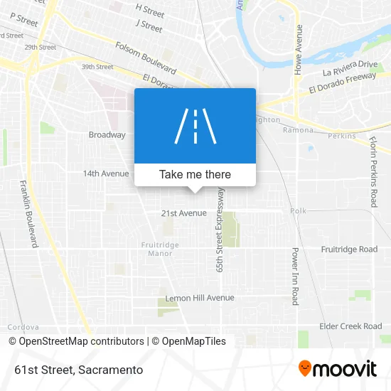 61st Street map