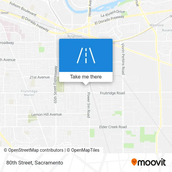 80th Street map