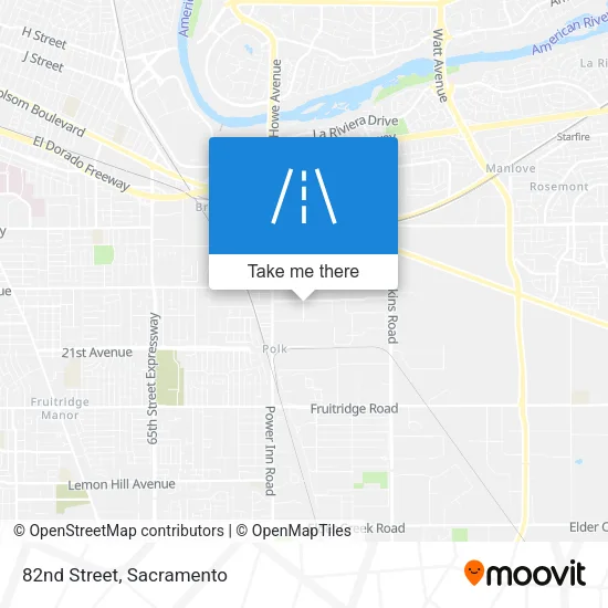 82nd Street map