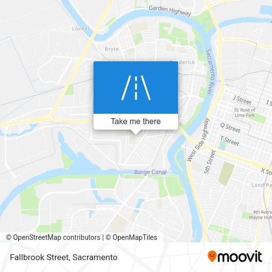Fallbrook Street map
