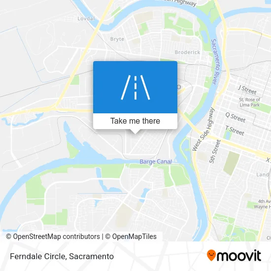 Ferndale Circle map