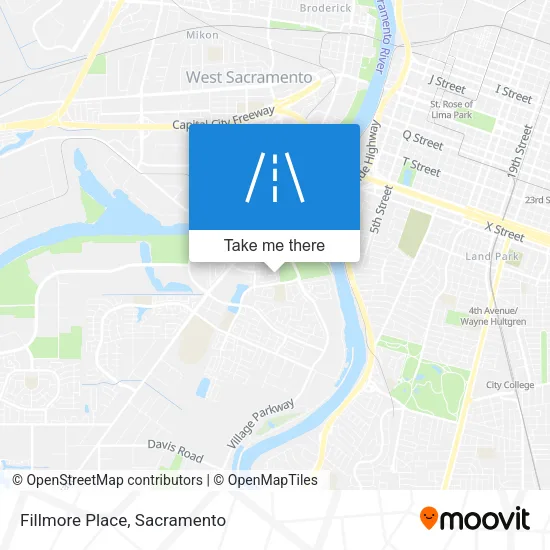 Fillmore Place map