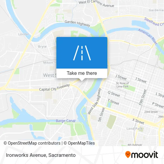 Ironworks Avenue map