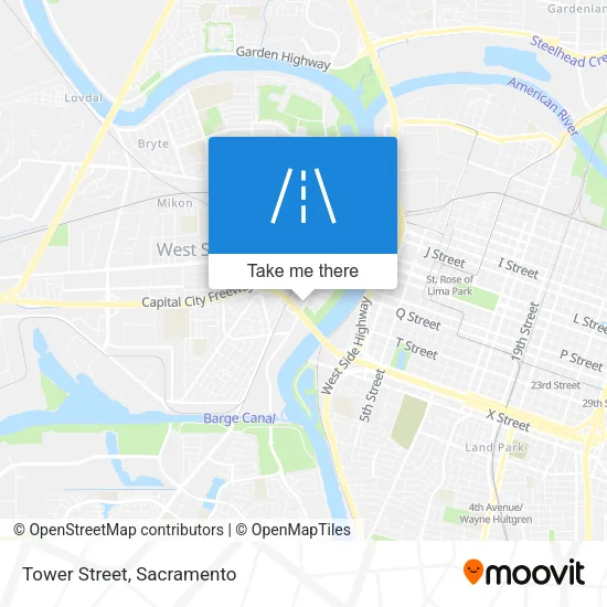 Tower Street map