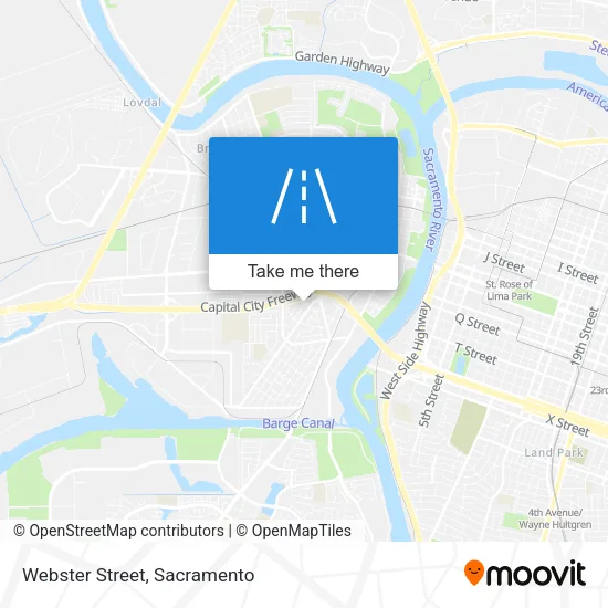 Webster Street map