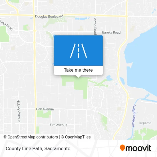 County Line Path map