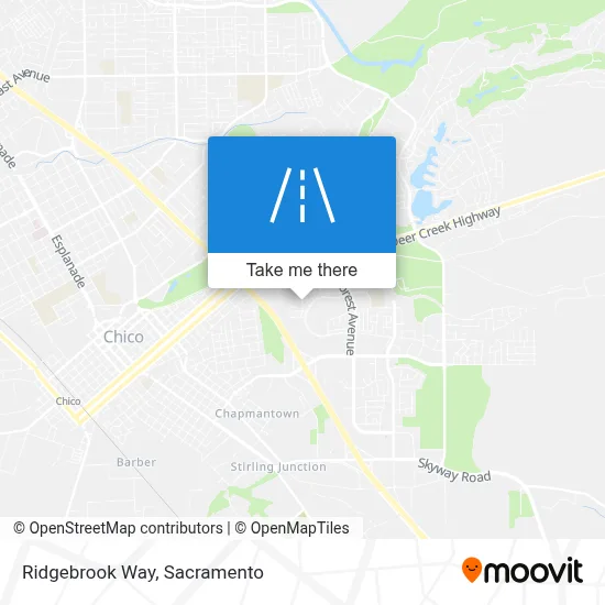 Ridgebrook Way map
