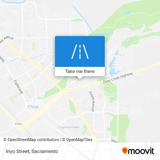 Inyo Street map