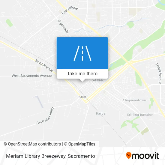 Meriam Library Breezeway map