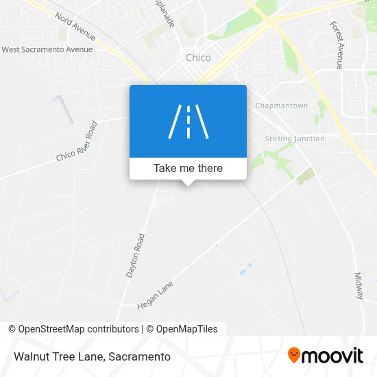 Walnut Tree Lane map