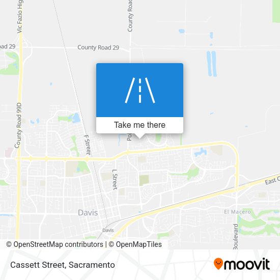 Cassett Street map
