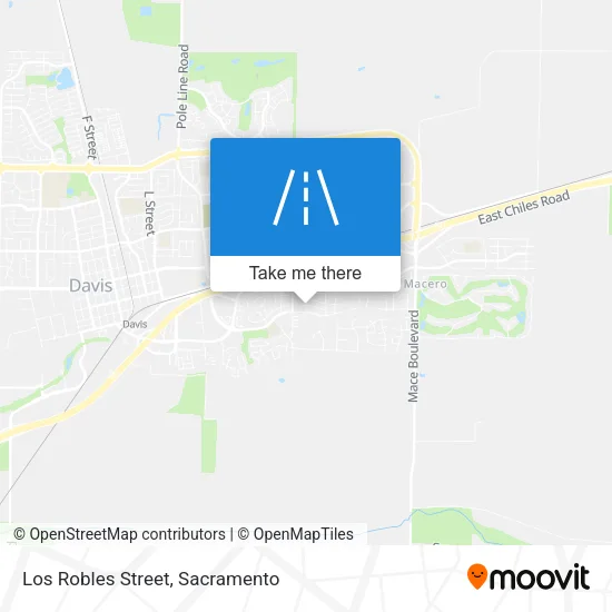 Los Robles Street map