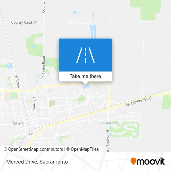 Merced Drive map