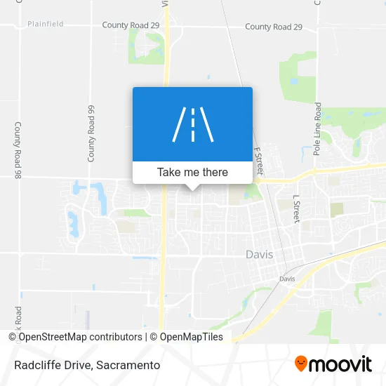 Mapa de Radcliffe Drive