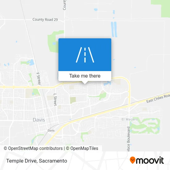 Temple Drive map