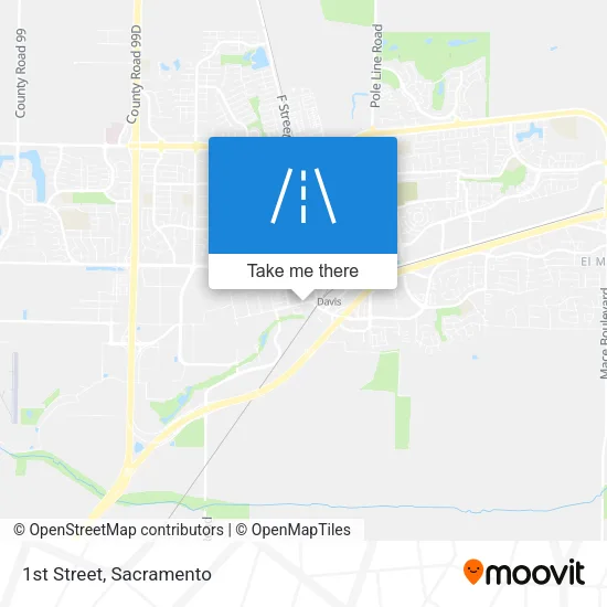 1st Street map