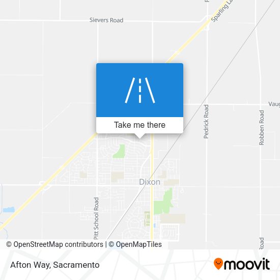 Afton Way map