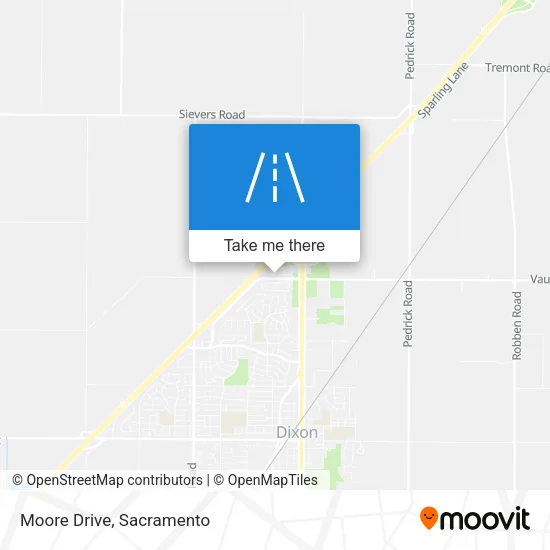 Moore Drive map