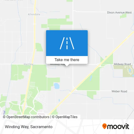 Winding Way map