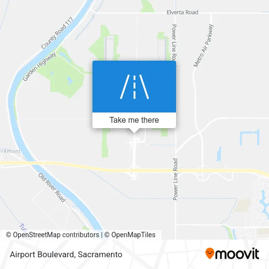Airport Boulevard map