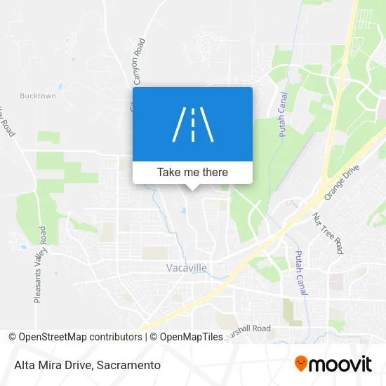 Alta Mira Drive map