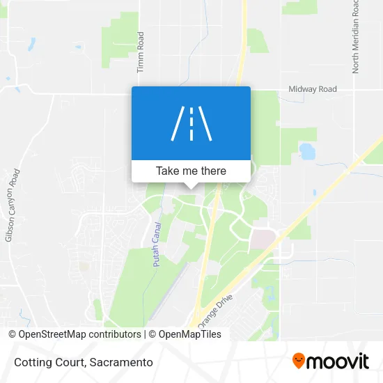 Cotting Court map