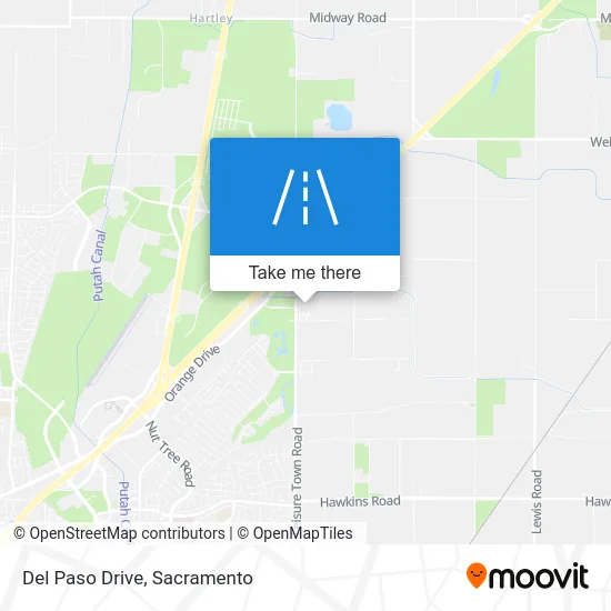 Del Paso Drive map