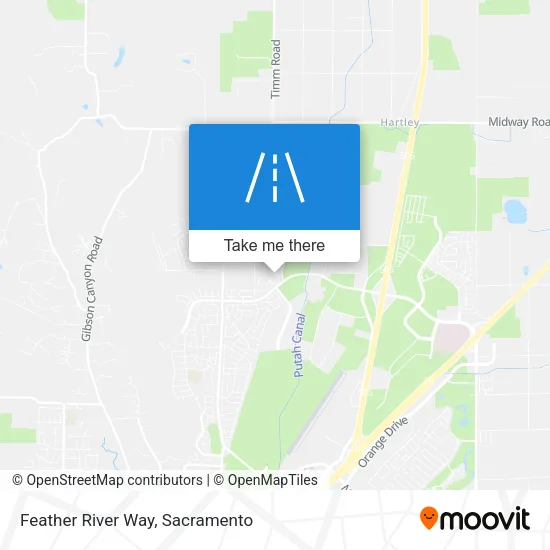 Feather River Way map