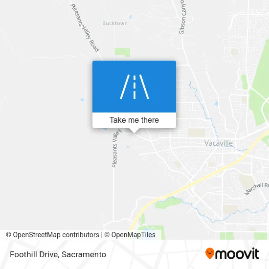 Mapa de Foothill Drive