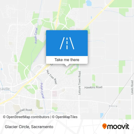 Mapa de Glacier Circle