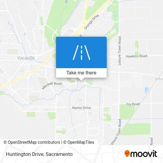 Huntington Drive map