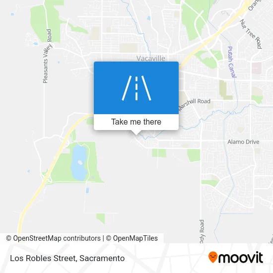 Los Robles Street map