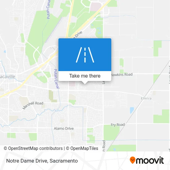 Notre Dame Drive map