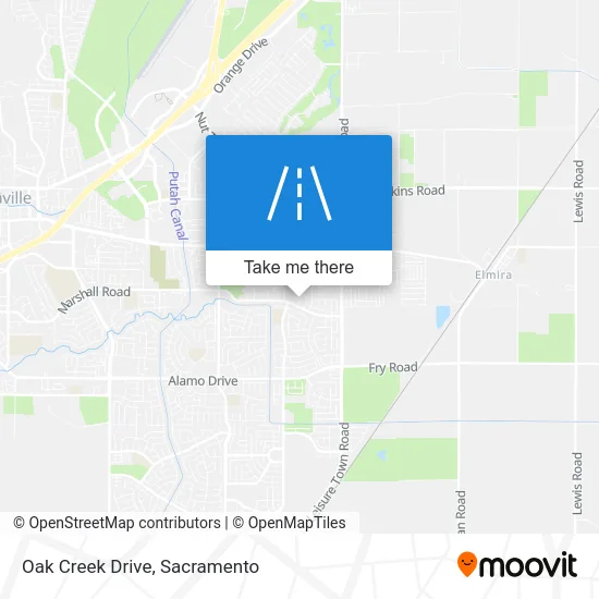 Oak Creek Drive map