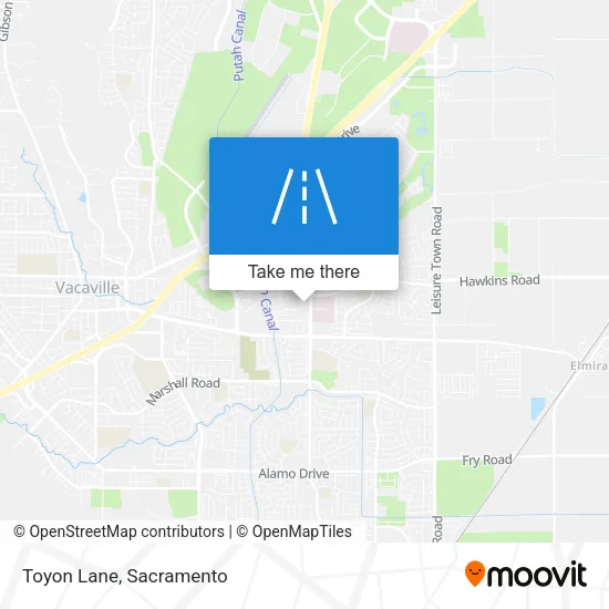 Toyon Lane map