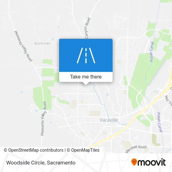 Woodside Circle map