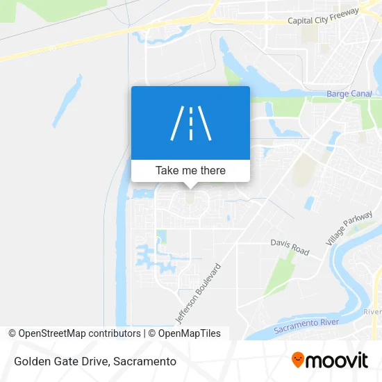 Golden Gate Drive map