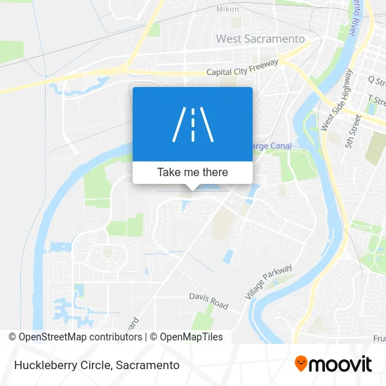 Huckleberry Circle map